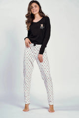 Taro long-sleeved blouse and pants pyjama  Adomoo