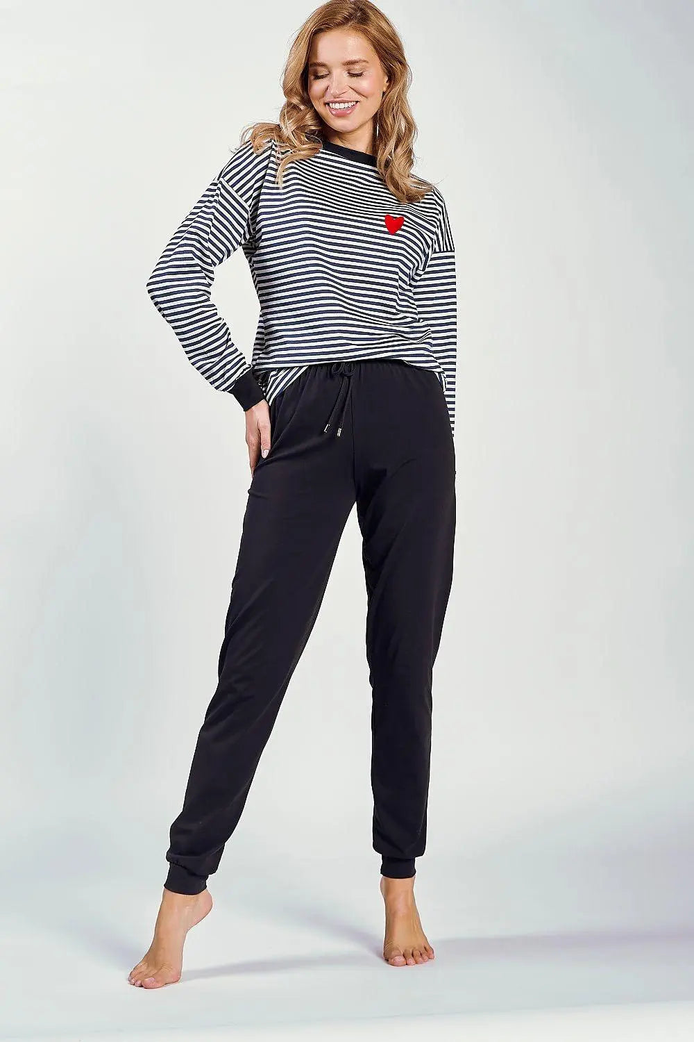 Taro long-sleeved blouse and pants womens pajamas  Adomoo