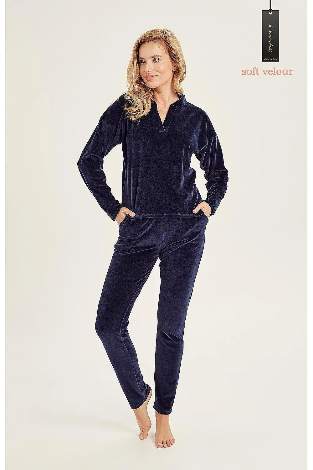 Taro warm velour womens tracksuit  Adomoo