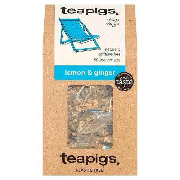 Teapigs Lemon & Ginger Tea Temples 50 x 2.5g (125g)  Adomoo