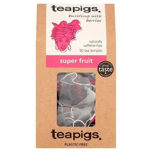 Teapigs Super Fruit Tea Temples 50 x 2.5g (125g)  Adomoo