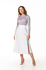 Tessita elegant mid-calf skirt  Adomoo