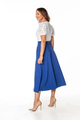 Tessita  elegant mid-calf skirt for women  Adomoo