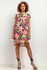 Tessita patterned viscose dress  Adomoo