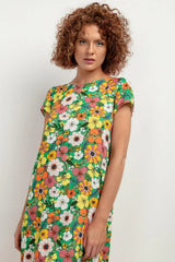 Tessita patterned viscose dress  Adomoo