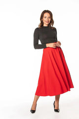 Tessita wonderful elegant mid-calf skirt  Adomoo