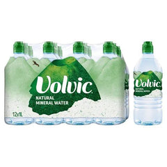 Volvic Natural Mineral Water 1L (Case of 12)  Adomoo