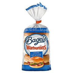 Warburtons 5 Original Bagels  Adomoo