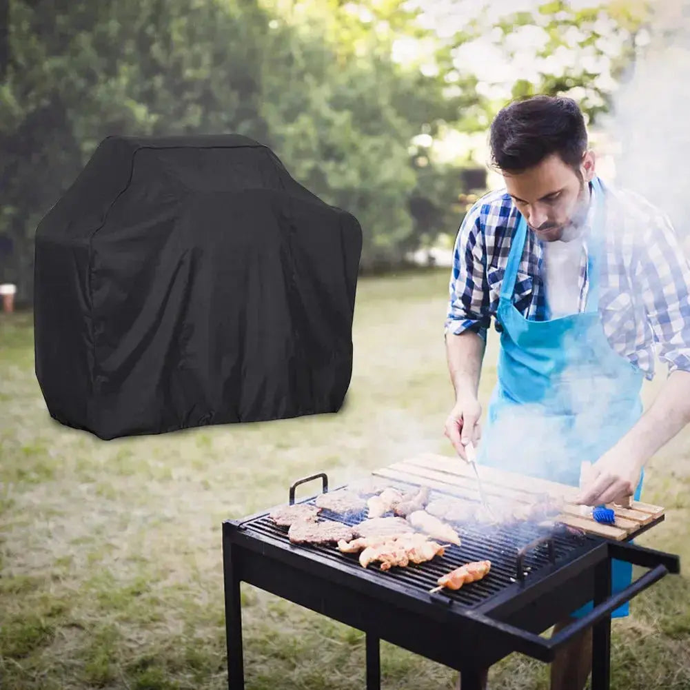 Waterproof BBQ Grill Cover – Anti-Dust, Rain & UV Protection for Gas, Electric & Charcoal Barbecues – Outdoor Garden BBQ Accessory  Adomoo