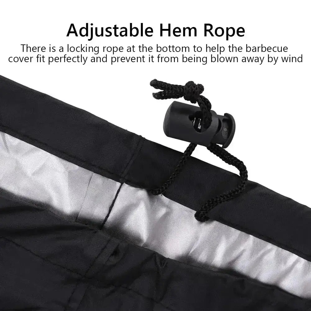 Waterproof BBQ Grill Cover – Anti-Dust, Rain & UV Protection for Gas, Electric & Charcoal Barbecues – Outdoor Garden BBQ Accessory  Adomoo