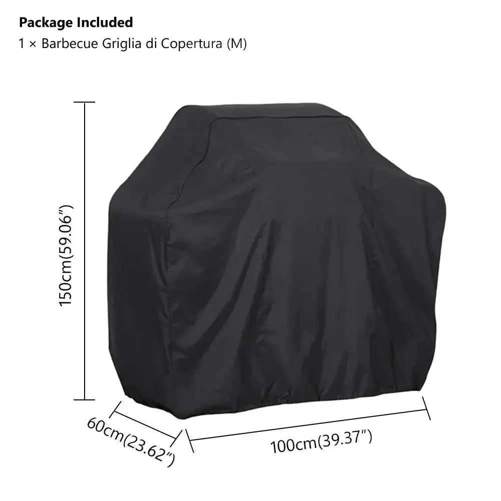 Waterproof BBQ Grill Cover – Anti-Dust, Rain & UV Protection for Gas, Electric & Charcoal Barbecues – Outdoor Garden BBQ Accessory  Adomoo