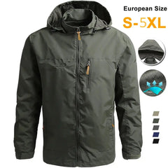 Waterproof Tactical Windbreaker Jacket – Lightweight Hooded Outdoor Gear (S-5XL)  Adomoo