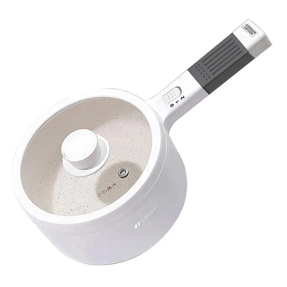 White Electric Cooker Multi Functional Student Noodle Hot Pot  Adomoo