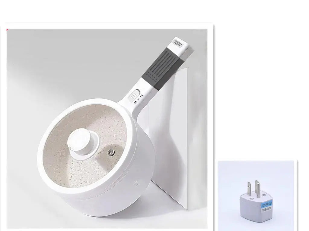 White Electric Cooker Multi Functional Student Noodle Hot Pot  Adomoo