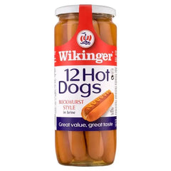 Wikinger 12 Hot Dogs Bockwurst Style in Brine 1030g  Adomoo