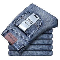 Withinlee Men's Light Blue Business Jeans – Classic Stretch Denim Trousers  Adomoo