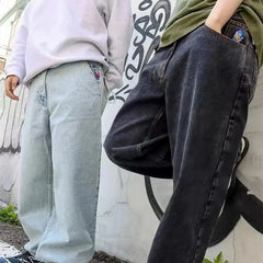 Y2K Big boy Jeans for Men Streetwear Baggy Jeans Embroidery Denim  Adomoo