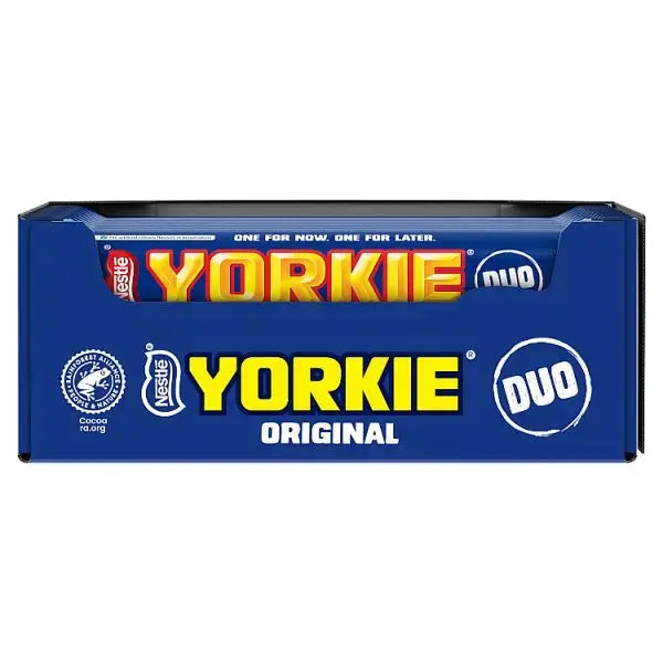 Yorkie DUO Milk Chocolate Bar 72g (Case of 24)  Adomoo
