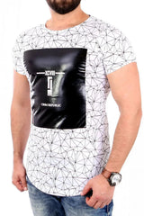YourNewStyle Men's short sleeve white t-shirt  Adomoo