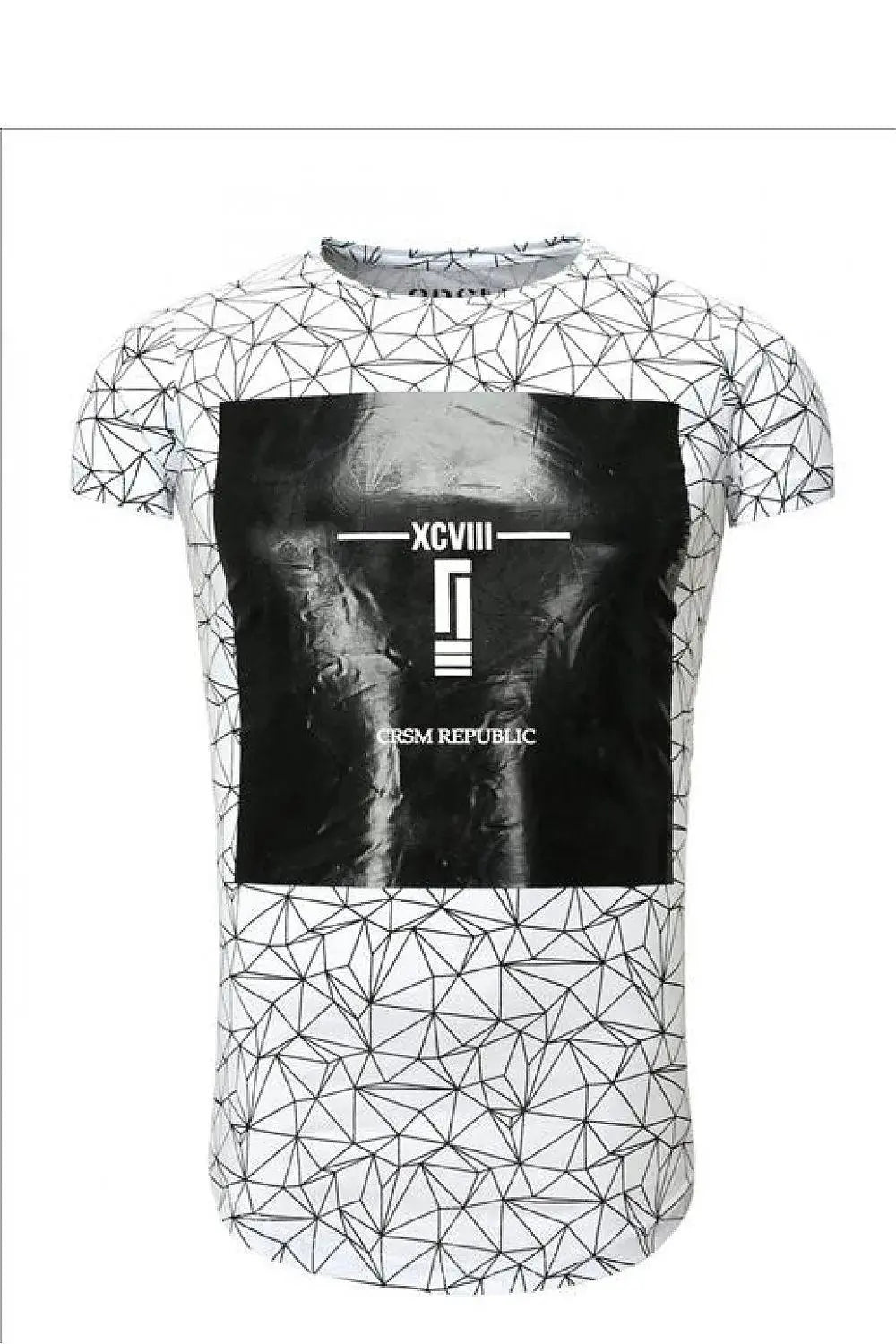 YourNewStyle Men's short sleeve white t-shirt  Adomoo