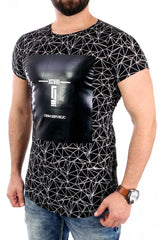 YourNewStyle Men's short-sleeved black T-shirt  Adomoo