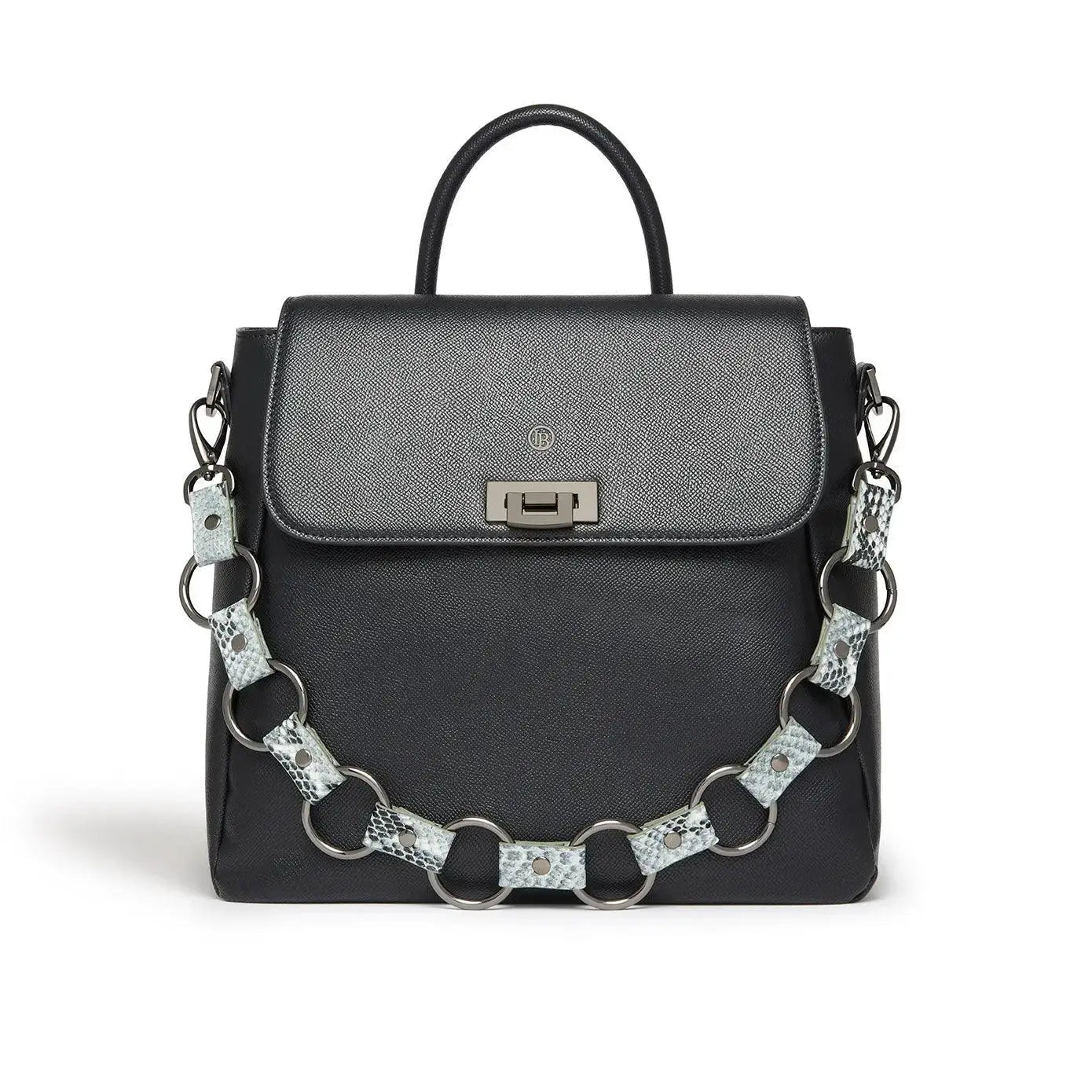 Zuri Black Vegan Backpack  Adomoo