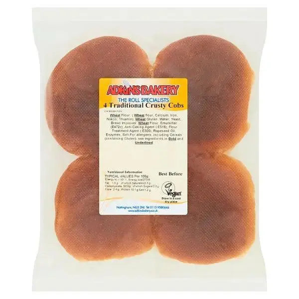 Adkins Bakery 4 Traditional Crusty Cobs  Adomoo