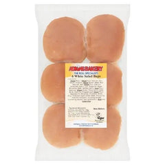 Adkins Bakery 6 White Salad Baps (Case of 1)  Adomoo