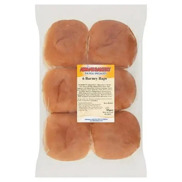 Adkins Bakery The Roll Specialists 6 Barney Baps  Adomoo