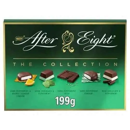 After Eight Dark and Milk Peppermint Chocolate Box 199g (Case of 8)  Adomoo