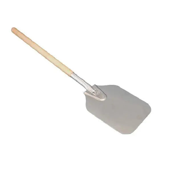 Aluminium Pizza Peel with Wooden Handle, 90 cm Long - Honesty Sales U.K