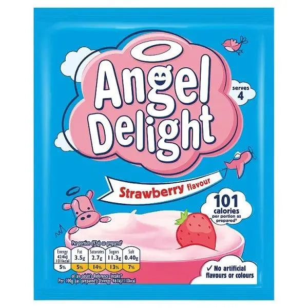 Angel Delight Strawberry Dessert Mix 59g (Case of 21) - Honesty Sales U.K