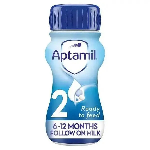 Aptamil 2 Follow On Baby Milk Formula 6-12 Months 200ml (Case of 12)  Adomoo