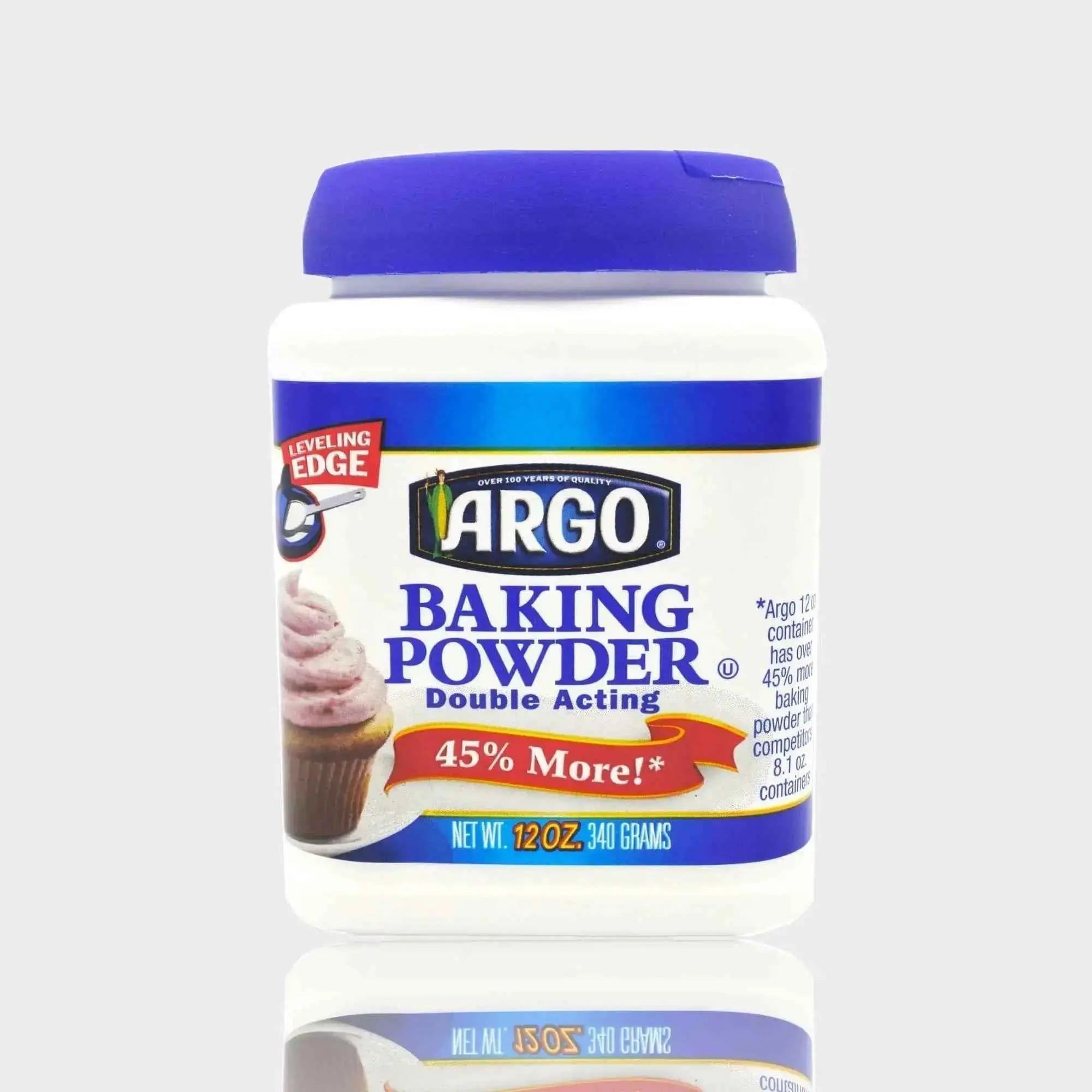 Argo Baking Powder-12 OZ Aluminum Free, Double Acting  Adomoo