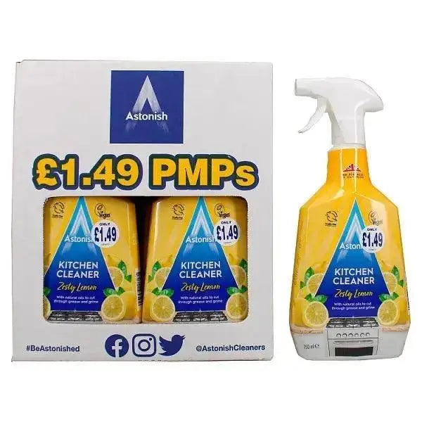 Astonish Kitchen Cleaner Zesty Lemon 750ml (Case of 6)  Adomoo
