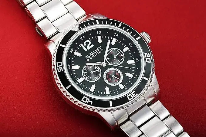 August Steiner Mens Mercury Quartz Multifunction Divers Bracelet Watch  Adomoo