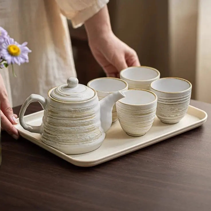 Home Teapot Water Utensils Ceramic Cups  Adomoo