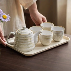 Home Teapot Water Utensils Ceramic Cups  Adomoo