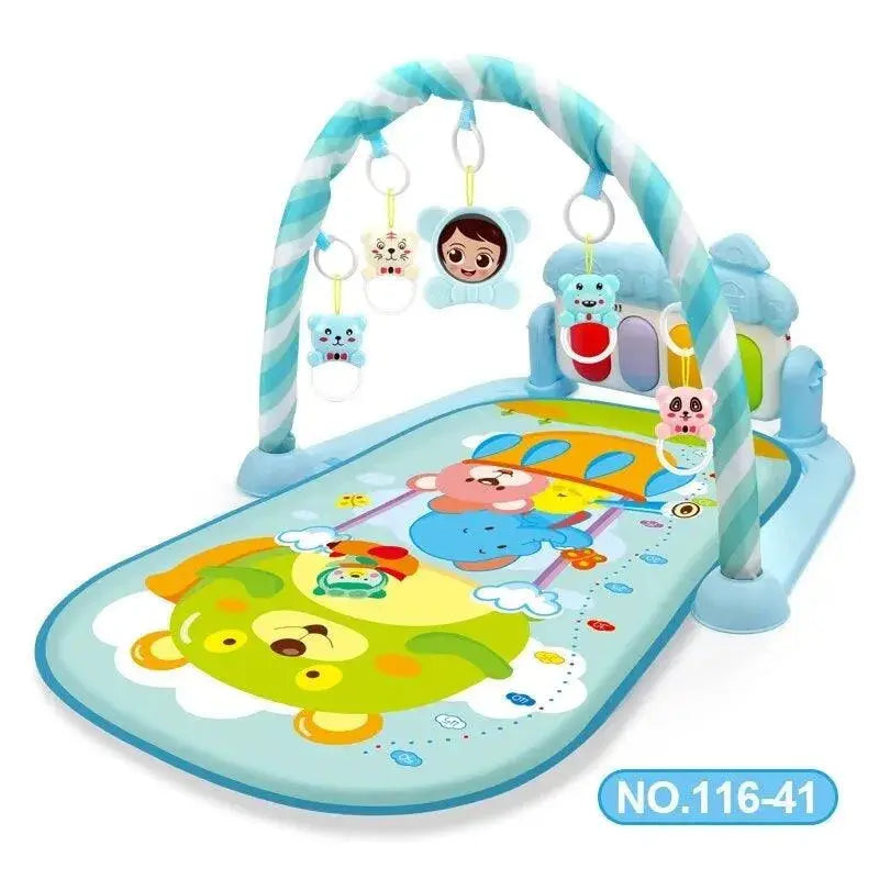 Baby Activity Gym Play Mat Musical Rack Kid Infant Multifunctional Fitness Frame Educational Crawling Carpet Toy  Adomoo