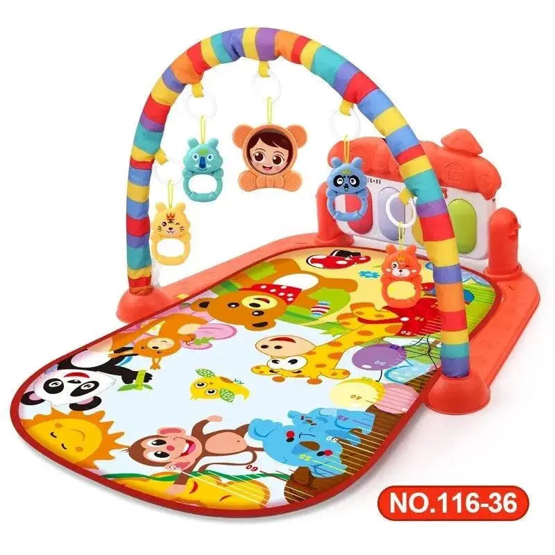 Baby Activity Gym Play Mat Musical Rack Kid Infant Multifunctional Fitness Frame Educational Crawling Carpet Toy  Adomoo