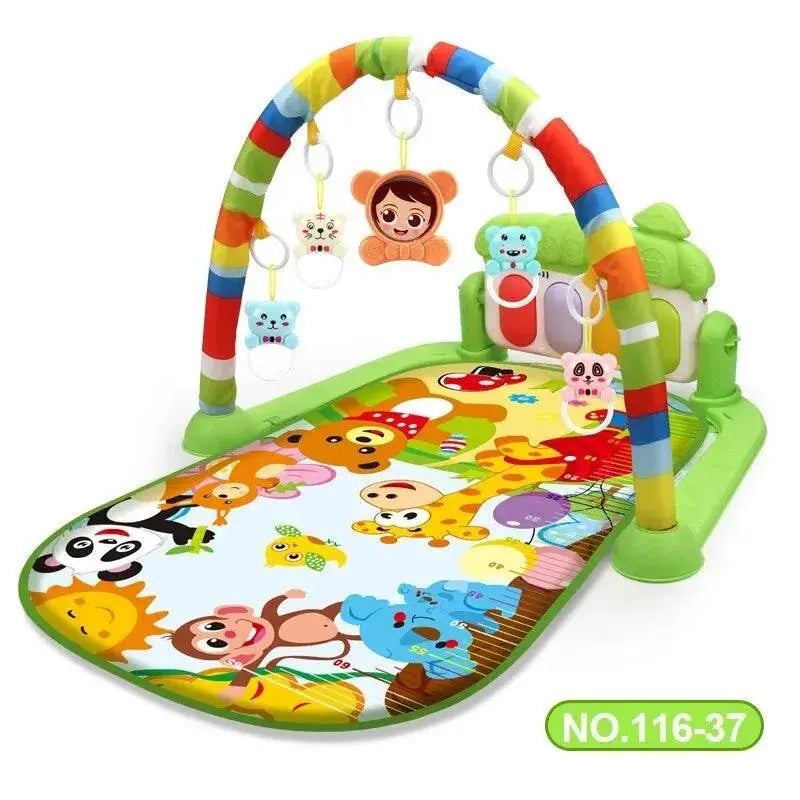 Baby Activity Gym Play Mat Musical Rack Kid Infant Multifunctional Fitness Frame Educational Crawling Carpet Toy  Adomoo