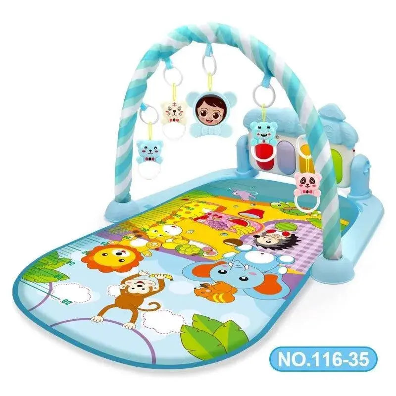 Baby Activity Gym Play Mat Musical Rack Kid Infant Multifunctional Fitness Frame Educational Crawling Carpet Toy  Adomoo
