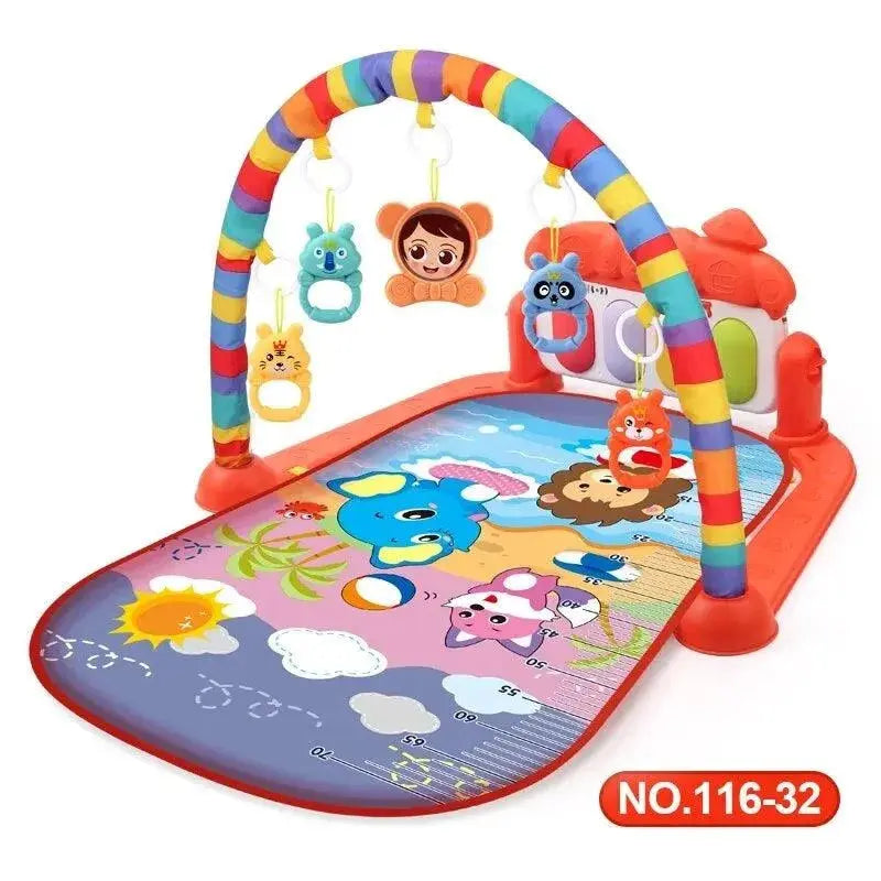 Baby Activity Gym Play Mat Musical Rack Kid Infant Multifunctional Fitness Frame Educational Crawling Carpet Toy  Adomoo