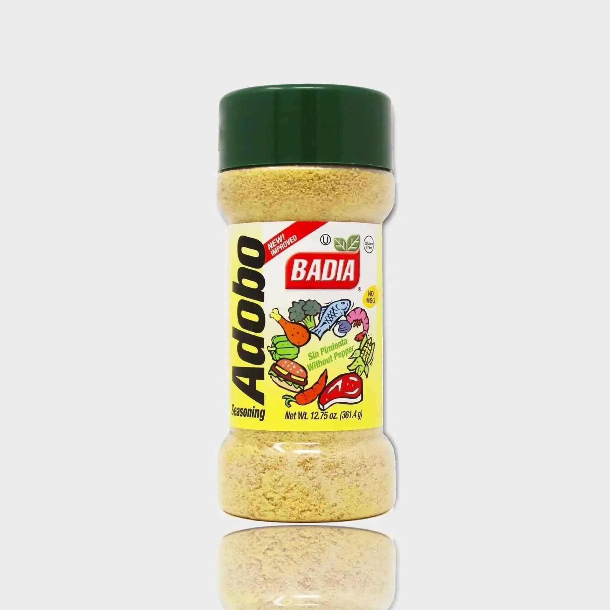 Badia Adobo Without Pepper for Meats, Poultry, Fish, Seafood and Vegetables  Adomoo