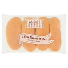Bakery Select 4 Soft Finger Rolls  Adomoo