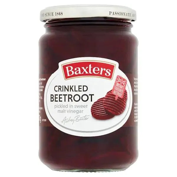 Baxters Crinkled Beetroot 340g (Case of 6) - Honesty Sales U.K