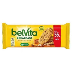 Belvita Breakfast Biscuits Honey and Nuts 55p 50g (Case of 20)  Adomoo