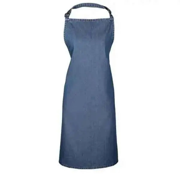 Bib Apron Denim Black, Blue, Grey, Indigo  Adomoo