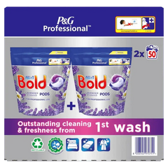 Bold All in1 Professional Pods Washing Liquid Capsules Lavender and Chamomile 2x50 Washes  Adomoo