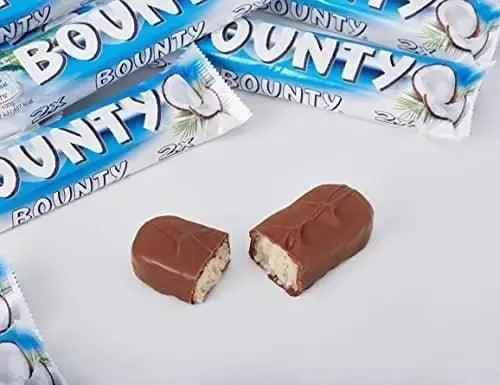 Bounty Coconut Milk Chocolate Duo Bar 57g (Case of 24)  Adomoo
